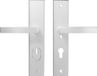 AXA Poignée de sécurité (Edge Plus) Aluminium lisse : Poignée-Poignée (modèle Blok) PC72 avec protection anti-perçage SKG***