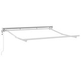 VidaXL 42002531 luifelaccessoire - Aluminium, Staal, Wit, 2000 mm