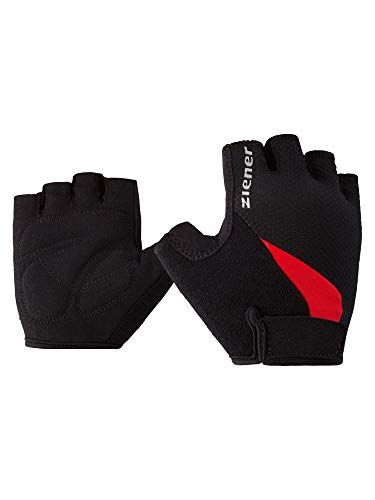 Ziener Crido Fiets-, mountainbike- en fietshandschoenen | korte vinger - ademend/dempend, rood, M