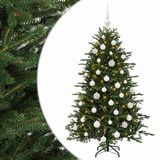 vidaXL Sapin de Noël artificiel avec boule de Noël 120 cm 150 LED Blanc chaud