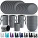 Plastique set de couverts, 32 pièces, incassable, compatible micro-ondes, Sans BPA