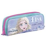 Seven Frozen pennenetui, roze en paars, schoolpennenetui