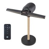 Dimplex FlexBlade Ventilator Bladloos – Oscillerende Tafelventilator - 180° Kantelbaar - 5 Snelheden & Timer - 20m Bereik – Waaier (36dB) - Magnetische Afstandsbediening