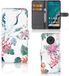 B2Ctelecom Nokia G50 Telefoonhoesje met Pasjes Bird Flowers