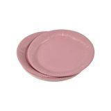 Homéa Set van 20 papieren borden D18 cm Vitamine Blush
