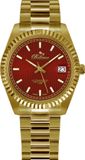 Bellevue Dameshorloge H.18 Rood Analoog Staal 30mm