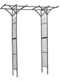 Nature - Rozenboog - H232 x 114 x 66cm - zwart - metaal