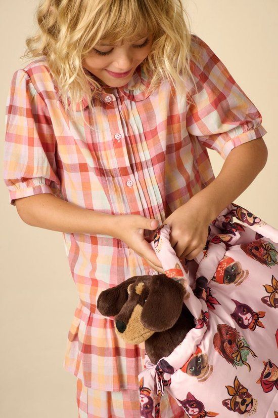 Sissy-Boy Oranje geruite blouse