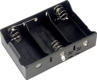 Tru Components BH-131D Porte-piles 3 D (mono) Connexion à souder