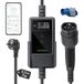 dé EV Charger Type 2 met APP 3,7kW [7m, 1-Fase, 6-16A] Thuislader Type 2 met Digitaal Display, Instelbare Stroom, EV Oplader 3,7kW voor Model Y/3, ID.3/4, EX30, Enyaq en andere EV/PHEV