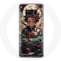 Maniacase Etui voor Samsung Galaxy S8 Demon Slayer Tanjiro Anime Manga