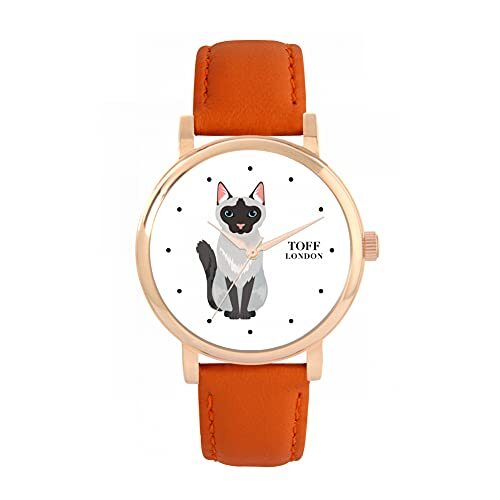 Toff London Siamese kattenhorloge