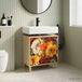 Maison Exclusive Armoire de salle de bain GENNEP Sonoma, dimensions 60 x 40 x 60 cm, en panneaux de particules