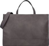 LIEBESKIND BERLIN LOU 2 3D Leather Satchel Handtas Schoudertas Iron Donkergrijs