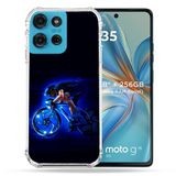 Versterkte Motorola Versterkte hoes voor Motorola G75 5G Sport Fietsen Blauw