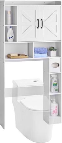 Vevor Armoire de toilette Armoire de salle de bain avec étagère réglable Blanc 168CM