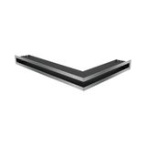 KRATKI Hoekventilatierooster, links, 60 x 40 x 6, roestvrij staal