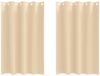 vidaXL Blackout Gordijnen met Ringen 2 st Crèmekleurig 175 x 140 cm
