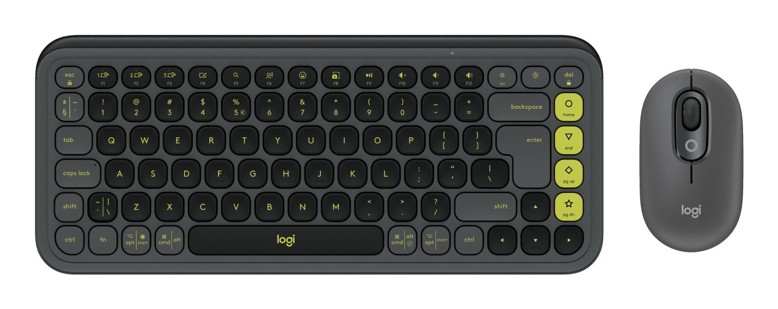 Logitech POP Icon Combo - Toetsenbord en Muis - Bluetooth - Qwerty US - Graphite Green