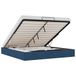 VidaXL Bedframe Blauw Stof 200x200 cm