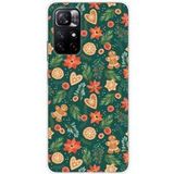 Xiaomi Bedrukt siliconen hoesje compatibel met Xiaomi Redmi Note 11 5G, Xiaomi Redmi Note 11S 5G pain d epice