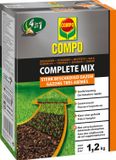 COMPO Mélange Complet - réparation de pelouses très abîmées - 4 en 1 : graines de gazon, terreau, engrais + chaux - germination rapide - boîte 1,2 kg (6 m²)