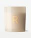 HEMA Bougie en verre Ø8x9cm Lettre R (crème)
