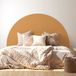 Stickers Tête de lit - Couleur tendance - 200 x 150 cm - Idéal lits 160 cm - Adhésif + Protection brillante