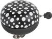 M-Wave Fietsbel Ding-Dong ø80mm - Black with white fluorescent dots