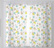 Martina Home Hens Set van Gordijnen Voile voor Keuken, Stof/Weefsel, Geel, 29 x 2 x 38 cm, 2 stuks