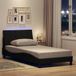 Maison Exclusive - Cadre de lit "Hanko", noir, 100x200 cm, sans matelas, revêtement: tissu