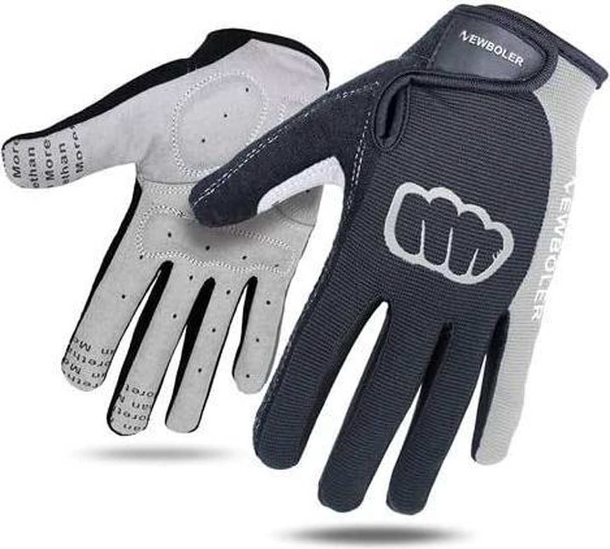 Buzz Products Mtb,Bmx Fiets en Motor Handschoenen - Maat L - Grijs - Outdoor - Unisex