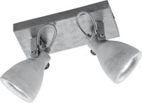 TRIO CONCRETE Spot Betonkleurig excl. 2x GU10 3 W Plafondbevestiging