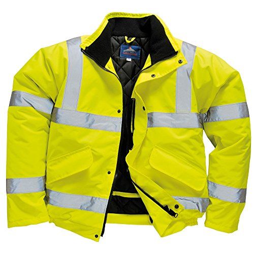 Portwest S463 Hi-Vis Bomber Jacket - Yellow - Size M