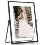 Lawrence Frames metalen schildersezel Float fotolijst, 4x6, zwart