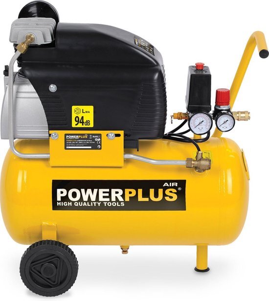 Powerplus Compressor 1500W 2pk 24Ltr Olie POWX1735