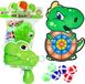 Lean toys Jeu d'adresse Tir au pistolet Balles velcro Dinosaure