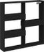 VidaXL Wandkast 80x15x80 cm bewerkt hout zwart