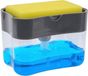 Unyqoos® Distributeur de liquide vaisselle pratique avec porte-éponge intégré