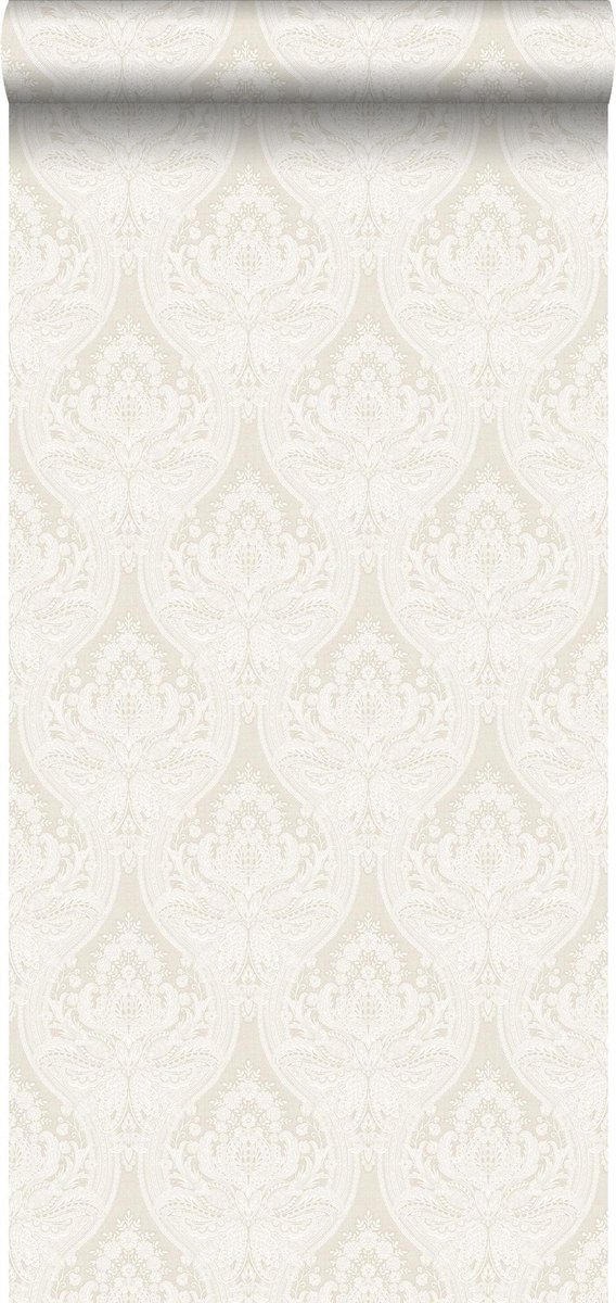 Esta Home behang barokprint beige - 127603 - 53 cm x 10,05 m