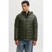 JACK & JONES ESSENTIALS quilted gewatteerde jas - donkergroen