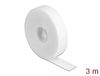 Delock Bande velcro sur rouleau L 3 m x l 20 mm blanc