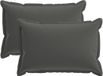 vidaXL - Kussensloop - 2 stuks - HOUTEN - Antraciet - 50 x 80 cm - Polyester
