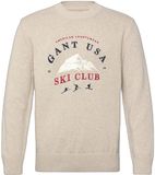 Gant Geborduurd sweater Graphic C-neck