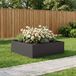 Maison Exclusive - Pot de plante de jardin, noir, 80 x 80 x 30 cm, en acier laminé à froid