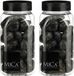 Mica Decorations decoratie stenen - 2x - groot - 650ml - antraciet mix