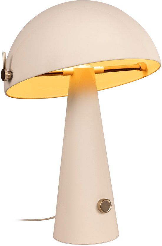 Lucide BARONE - Tafellamp - Ø 38 cm - 1xE27 - Beige