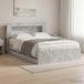 Maison Exclusive Lit double exclusif avec rangement et tête de lit en béton gris, dimensions 150 x 200 cm