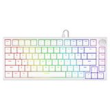 Savio ASTRAL WHITE JADE Clavier de jeu USB QWERTY (États-Unis) Blanc