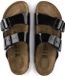 Birkenstock Arizona Birko Flor Patent Slippers - Zwart - Maat 35